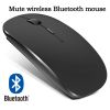 Bluetooth Mouse Tablet Notebook Office Dual Battery Bluetooth Mouse Single Mode G Silent Thin Wireless Mouse