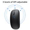 Bluetooth Mouse Tablet Notebook Office Dual Battery Bluetooth Mouse Single Mode G Silent Thin Wireless Mouse