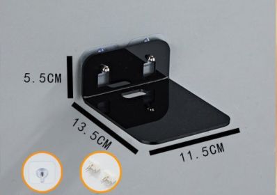 Living Room Camera Monitoring Shelving Bracket (Option: Black shelving)