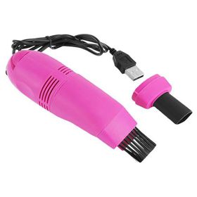 KQ01 Vacuum Cleaner For Small Crevices Cleaning USB Rechargeable Can Be Connected To The Charging Head / Mobile Power (Color: purple)