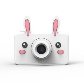 Digital Photo Camera For Children Mini Eduction Toy Kids Camera Boys Girls Gift Video With 16 32 Gb Sd Card Silicon Coat Camaras (Color: Rabbit)