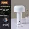 Italian Mushroom Table Lamp Night Light Portable Wireless Touch Rechargeable Desk Light Bedside Table Lamp Bedroom Desktop Decor