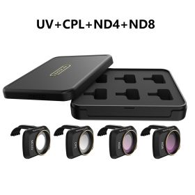 For DJI Mavic Mini 2 /MINI SE Camera Lens Filter MCUV ND4 ND8 ND16 ND32 CPL ND/PL Filters Kit for Mavic Mini Drone Accessories (Color: 4 PC MIX)