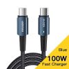 Essager PD100W 60W Type C C to C Cable Fast Charge Mobile Cell Phone Charging Cord Wire For Xiaomi Samsung Huawei Macbook iPad