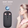 Wireless Mouse; Silent Cordless 2.4G USB BT Ultra Slim Rechargeable Mouse Compatible With Laptop; PC; Tablet; Windows