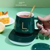 Electric Heated Coffee Mug Heating Coaster for Home Office Milk Tea Water Heating Mat Smart Thermostatic Warmer Pad