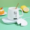 Electric Heated Coffee Mug Heating Coaster for Home Office Milk Tea Water Heating Mat Smart Thermostatic Warmer Pad