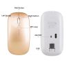 Wireless Mouse; Silent Cordless 2.4G USB BT Ultra Slim Rechargeable Mouse Compatible With Laptop; PC; Tablet; Windows