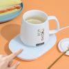 Electric Heated Coffee Mug Heating Coaster for Home Office Milk Tea Water Heating Mat Smart Thermostatic Warmer Pad