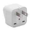 Universal India Brazil Russia AU UK Kr EU to US Travel Plug Adapter America AC Power Socket Charger Converter Type A B 10A 250V