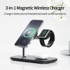 3 in 1 Magnetic Wireless Charger 30W Qi Fast Charging For iPhone 12 13 14 Pro Max Samsung Apple Watch Airpods Pro Dock Station