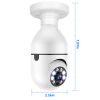 E27 WiFi Bulb Camera 1080P FHD WiFi IP Pan Tilt Security Surveillance Camera